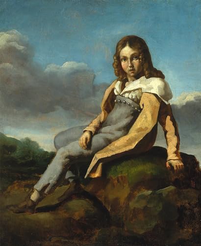 Affiche Alfred Dedreux enfant de Géricault pour décoration de chambre et salon vintage