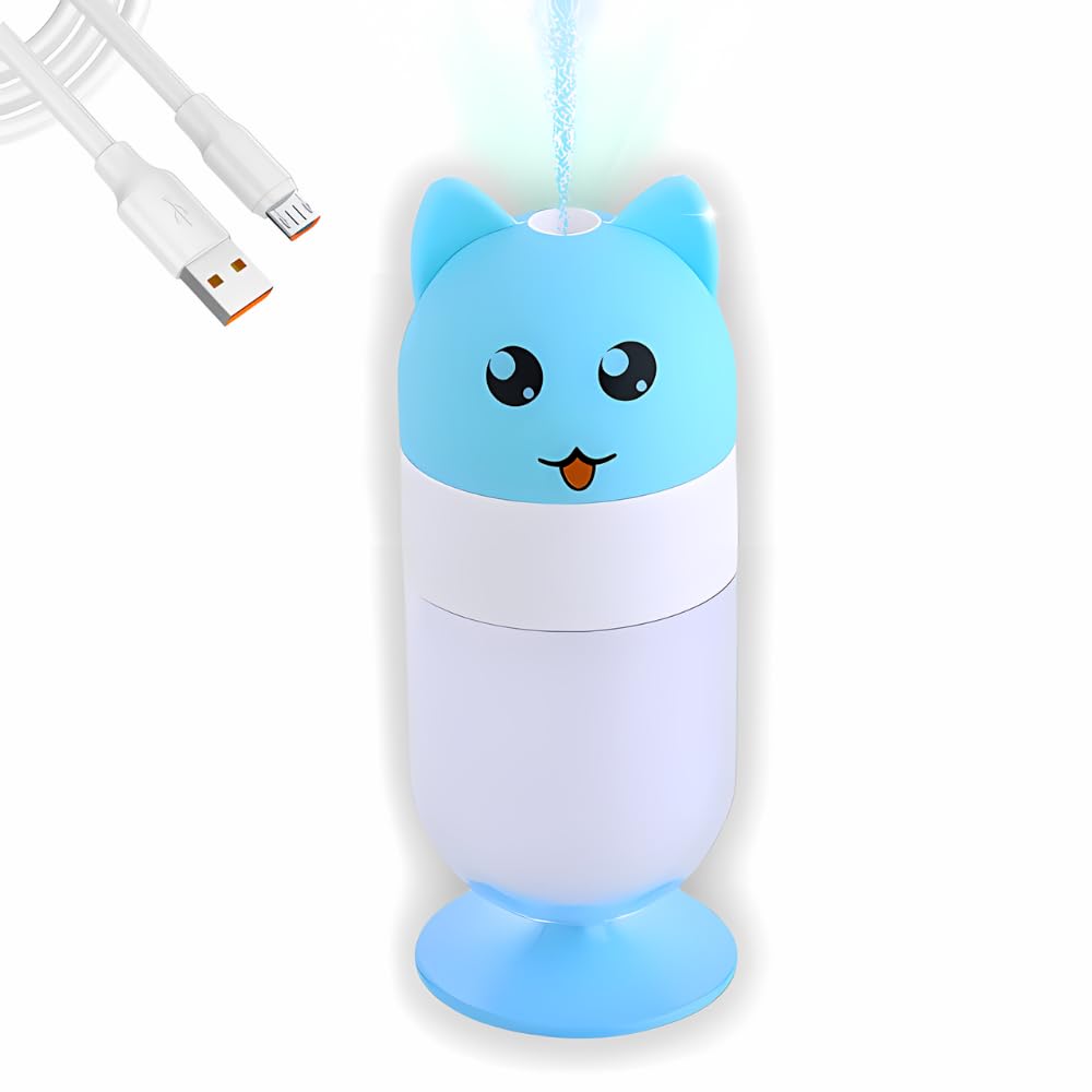 Lapras 𝟏𝟓 𝐘𝐞𝐚𝐫𝐬 𝐖𝐚𝐫𝐫𝐚𝐧𝐭𝐲 Mini Portable USB Humidifier with 4-Color LED Lights, Auto Shut-Off Lightweight & Quiet | Ideal for Home, Office | Compact Aroma Diffuser & Air Moisturizer.-image-30