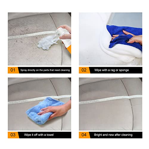 Shoxil Foam Cleaner, Spray Foam Cleaner, Multifunctional Car Foam Cleaner, Foam Cleaner For Car And House Lemon Flavor, Strong Decontamination Cleaners Spray For Kitchen And Car (30Ml, 3Pcs) #TOP4