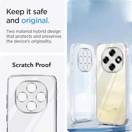 Image of Jkobi Silicone Back Cover Case for Oppo F31 Pro (Clear Shockproof Case with Camera Protection | Soft and Flexible | Transparent)