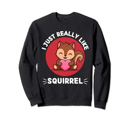 Linda ardilla I Just Really Like Squirrel Kawaii Estética Sudadera