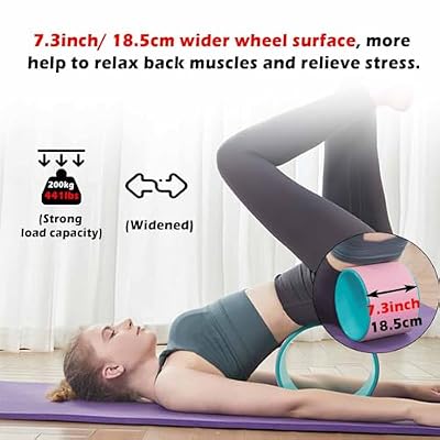 Chirp Wheel Yoga Back Wheel Waterproof Yoga Wheel for Back Pain, Small Lightweight Massage Wheel for Improve Back and Waist Flexibility, Beginners Home Back Bend Assist Trainer for Reduce Stress ( Col