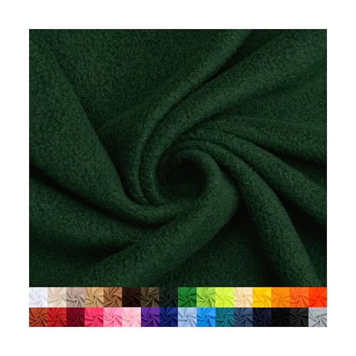 Pico Textiles 1 Yard - Hunter Green Solid Fleece Fabric - Solid Color Fleece Fabric - Sold by The Yard - Variety of Colors - Ideal for Sewing Projects, Scarves, No Sew Fleece Throws and Tie Blankets.