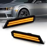 Bestview Side Marker Light Assembly, Front Bumper Side Marker Lamps Reflectors Compatible for Chevy