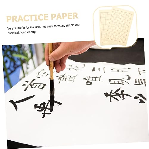 NUOBESTY 40 Folhas De Papel De Arroz Caligrafia De Papel Xuan Fornecimento De Papel De Escrita Práti