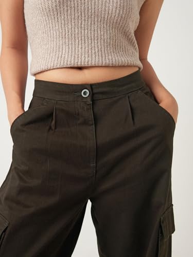 Image of Bewakoof Women's High Rise Loose Pants