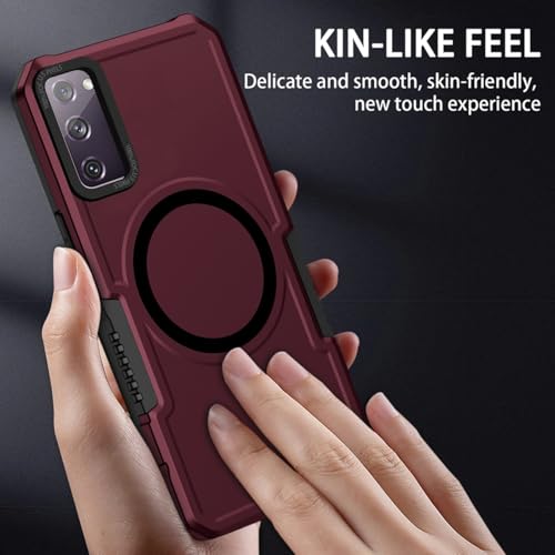 Coque Samsung Galaxy S20 FE Bordeaux compatible MagSafe protection intégrale