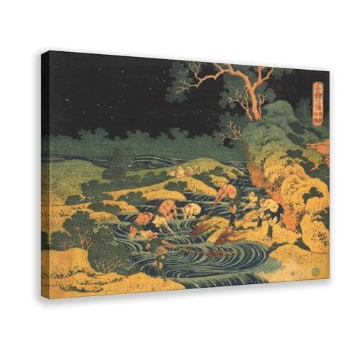 Impression sur toile Hiroshige tableau compact pour habiller un mur de salon vide