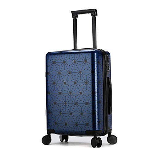 Preisvergleich Produktbild Huiran Aluminium Magnesiumlegierung Trolley Fall Aluminiumrahmen Koffer Boarding Koffer Toolbox-blau_20 Zoll