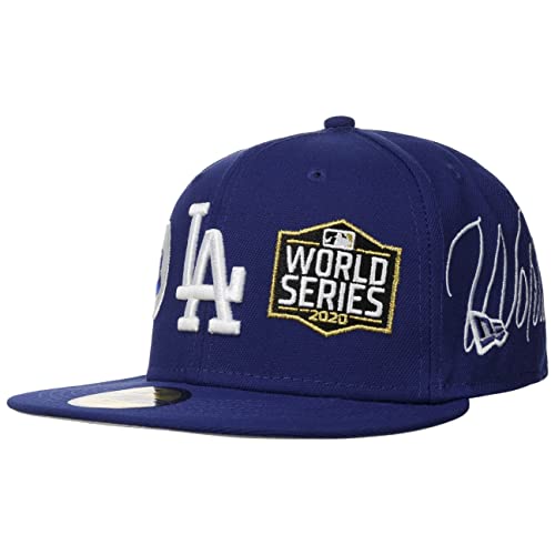 New Era 59Fifty MLB World Series Dodgers CapEra Baseball Cap Fitted (7 0/0 (55,8 cm) - Blue)