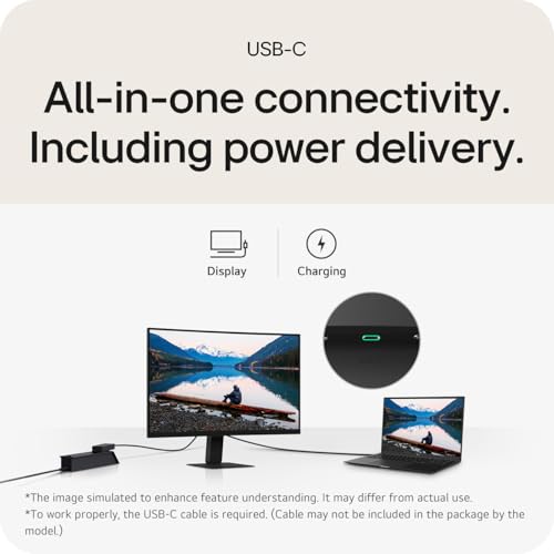 LG MONITOR 24U421A – Curved FHD 1080p VA 24 inch, 100Hz, 5ms, Computer desktop display, Flicker safe & Reader Mode, USB-C, HDMI, Matte Black - Image 4