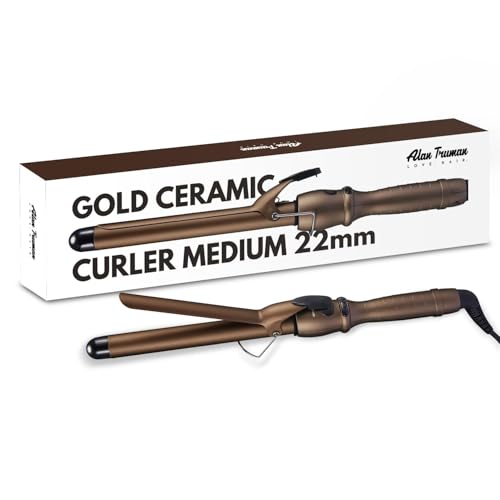 Alan Truman Gold Ceramic Tourmaline Curler - 22mm