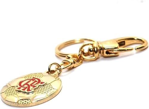 Chaveiro Flamengo Ouro Bola - Oficial Licenciado