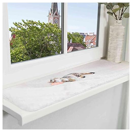 Trixie 37125 ligmat Nani voor vensterbank, 90 × 28 cm, grijs