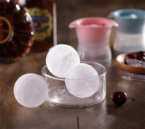 Molde de hielo esférico de silicona, set de 4 piezas miniatura 7