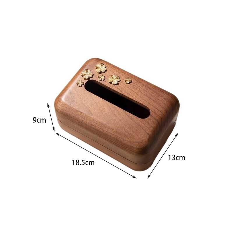 Copertura per fazzoletti in legno massiccio, per soggiorno, tavolino, tavolo da pranzo, superficie, per la casa, portatovaglioli per ristoranti (A)