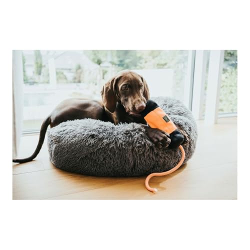 Hunter Trainer Snack Dummy mit Wurfseil, 37 cm, orange/schwarz