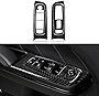 BRMYL Window Lift Switch Trim Decals for 2011-2023 Dodge Charger Accessories, for 2011-2022 Chrysler 300 Accessories Carbon Fiber Interior Sticker