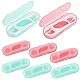 Amabro 6 Stück Zahnseide Stick Kasten,60 Picks Dental Floss Mit Zahnstocher,Halter Tragbarer Zahnseide Spender Reise Koffer Organizer Tongue Scraper Zahnstocherspender für Familien Zahnreinigung