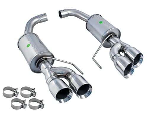 ROUSH 422097 Axle Back Quad Tip Exhaust for 2018-2022 Mustang GT