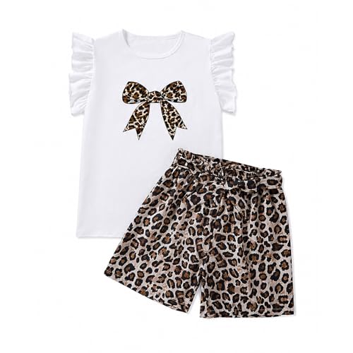 Image of Girls Summer Outfits Cute Sleeveless Top High Waisted Short Sets with Pockets Teen Girl Clothes Size 6-14 T