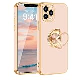 Fingic for iPhone 11 Pro Phone Case[with 360° Ring Holder][Support Magnetic Car Mount] Kickstand Slim for Women Girls Nonslip Soft TPU Rugged Bumper Protective Phone Case for iPhone 11 Pro,Rose Gold