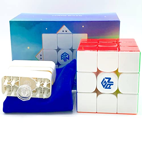 Bokefenuo GAN 12 Maglev Speed Cube 3x3 Magnetic Stickerless GAN12 M Flagship Puzzle 3x3x3 Cube (Frosted Version)