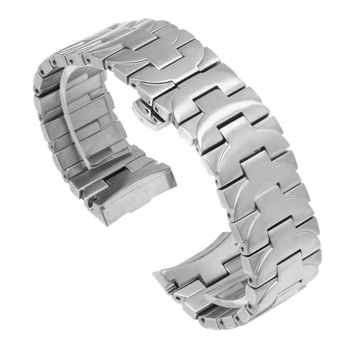 Bracelet maillon T fermoir papillon 24mm pour remplacer sangle usée