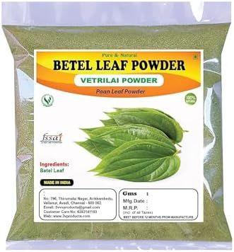 Betel Leaf Powder | Betel Leaf Powder | Vetrilai | Banarasi Paan, 100g | 3.35 Ounce