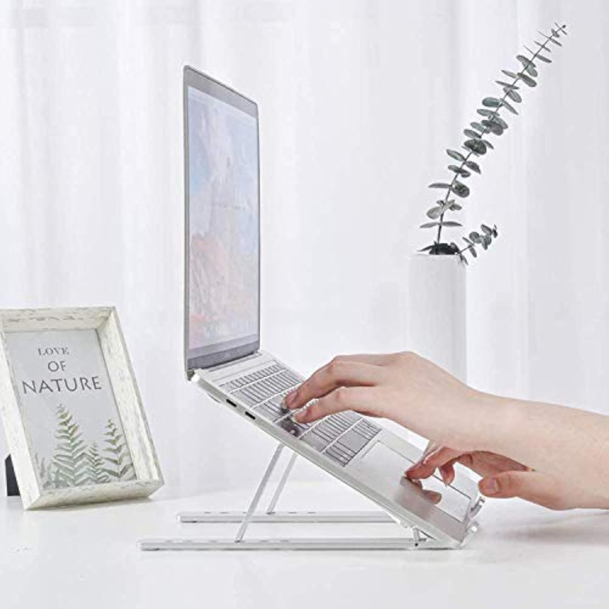 Lightweight Adjustable Laptop Stand with Mesh Ventilation