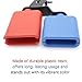 CashBeat Plastic Jam Block, High and Low Tones Bicolor Cowbell, Latin Percussion Instrument Kit, Dual Mounted Bell for Drum Set, Medium Size, Red-Blue