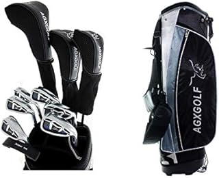 AGXGOLF Senior Men's Magnum Graphite Edition Right Hand: Regular Length Complete Golf Club Set w/Stand Bag, 460cc Driver, 3 Wood, Hybrid, 5-9 Irons, Wedge: Built in The USA!