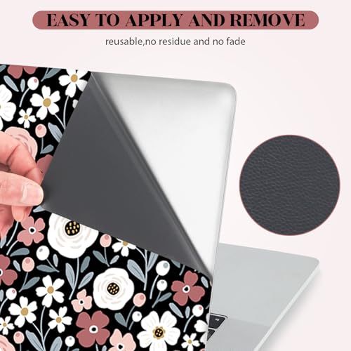 Image of Laptop Notebook Skin Sticker Cover Decal, 13 inch 13.3 inch 14 inch 15 inch 15.4 inch 15.6 inch Laptop Vinyl Skin Sticker Cover Art Protector Netbook, Cute Floral