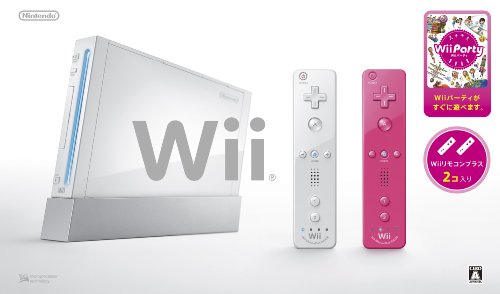 Wii本体(シロ) Wiiリモコンプラス2個、Wiiパーティ同梱 