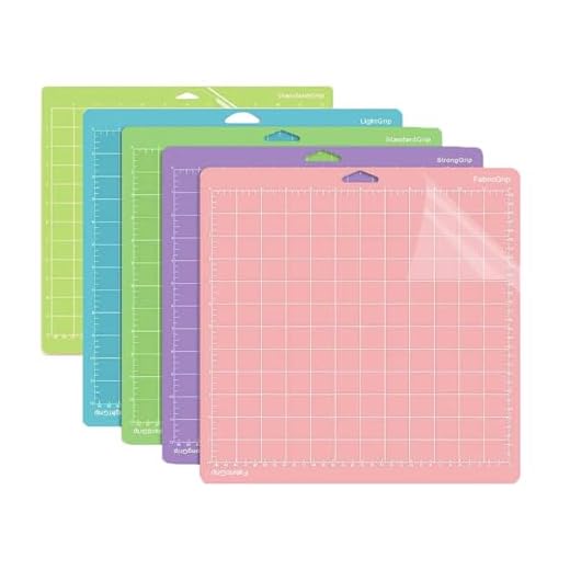 5 STK Schneidematte Für Cricut Joy Xtra, 30 x 30 cm Cricut Explore Schneidematte, Standard-Kleber/Frabric-Kleber/Leichter Klebstoff/Starker Klebstoff Für Maker/Explore Air 2 / Air/One