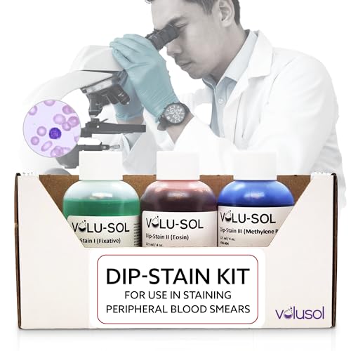Volu-Sol Dip-Stain Kit for quick staining (125 mL / 4 oz)