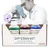 Volu-Sol Dip-Stain Kit 3-Step Quick Dip Staining for Blood Smears & Cytology Includes Fixative, Eosin, Methylene Blue 125 mL / 4 oz Each
