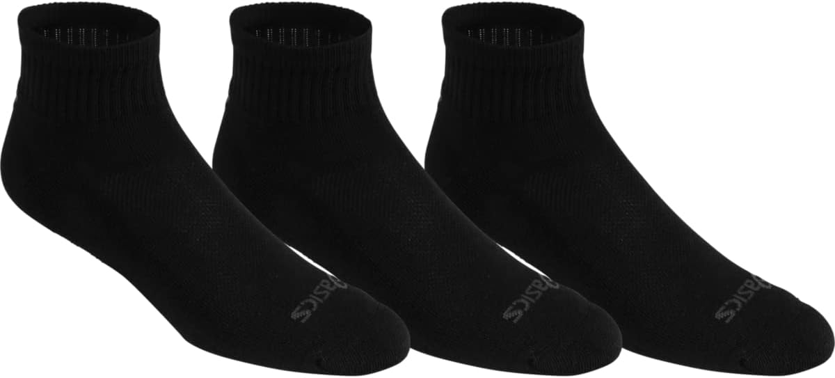 ASICSwomens Cushion Quarter (3 Pack) Socks (pack of 1)