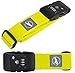 Produktbild Trendyshop365 Nylon Koffergurt Gelb mit TSA Zahlenschloss (2er-Pack) Kofferschloss