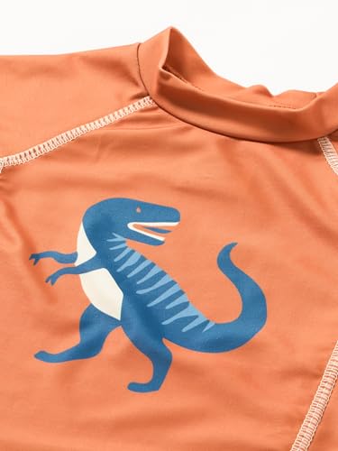 Playshoes Camisa de protección de Sarpullido, Ocker Kurz Dino, 86/92 Infantil Unisex