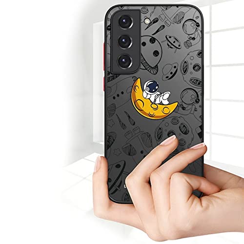 Coque Samsung S10 Plus astronaute rigide mate noire AZ96 - 3