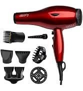 Professional Salon Hair Dryer, Blow Dryer Active Oxygen Negative ions Dryer with Attachments for ...