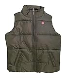 chalecos us polo dama  U.S. POLO ASSN. Chaleco de canal ancho, Negro, Small