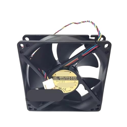 BACYDLPL Ventilador de refrigeración de 4 Cables y Doble Bola AD0912UB-A7BGL, 12 V, 0,45 A, 90 x 90 x 25 mm, 9 cm(2-Wire A1)