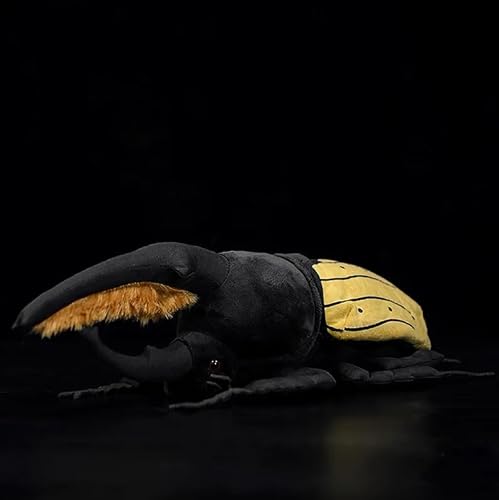 FIASHCN Soft Simulation Hercules Beetle Plush Toy Lifelike Insect Rhinoceros Beetles Stuffed Animal Toys Kids Gifts 25cm Hercules Beetle