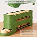 Egg Holder for Fridge, Auto Rolling Egg Dispenser for Refrigerator, 3 Tiers Adjustable, Space-Saving Fridge Organizer, Egg Organizer for Refrigerator, Egg Holder Countertop, Holds Up to 25 Pcs, Green