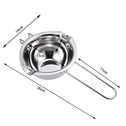 Non-Stick Long Handle Wax Melting Pot Stainless Steel Pot Diy Scented Candle Soap Chocolate Butter Handmade Soap Tool #TOP6