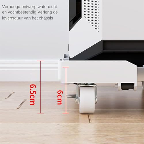Support d'ordinateur au sol extensible à 360 degrés pour machine à laver - 5