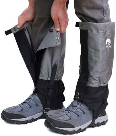 Pike Trail Leg Gaiters Waterproof Adjustable Snow Boot Gaiters for Hiking, Walking, Hunting, Mountain Climbing, Snowshoeing
