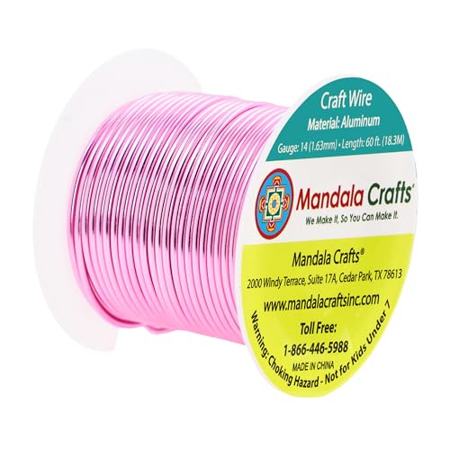 image for Mandala Crafts 14 Gauge Anodized Aluminum Craft Wire for Jewelry Makin